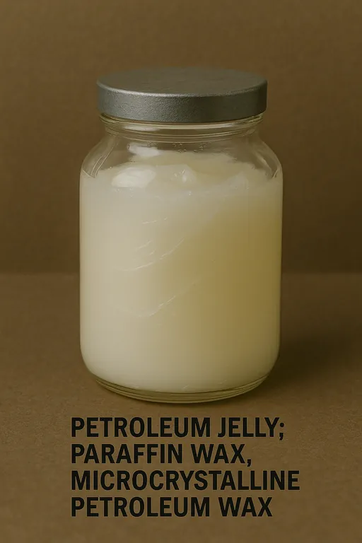 Petroleum jelly; paraffin wax, microcrystalline petroleum wax